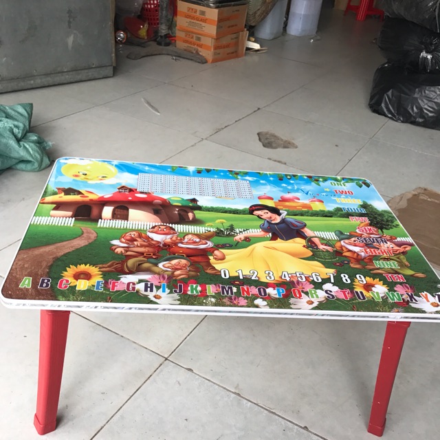 Bàn học sinh chân vuông gấp chắc chắn