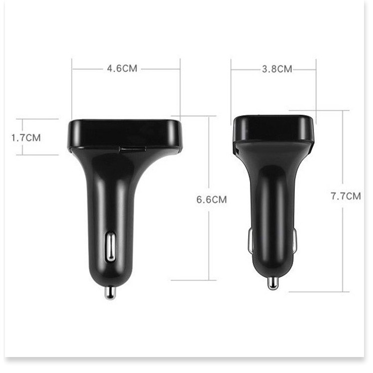 Tẩu sạc ô tô kiêm nghe nhạc MP3, kết nối điện thoại qua bluetooth, kết nối dàn âm thanh trên xe qua sóng FM