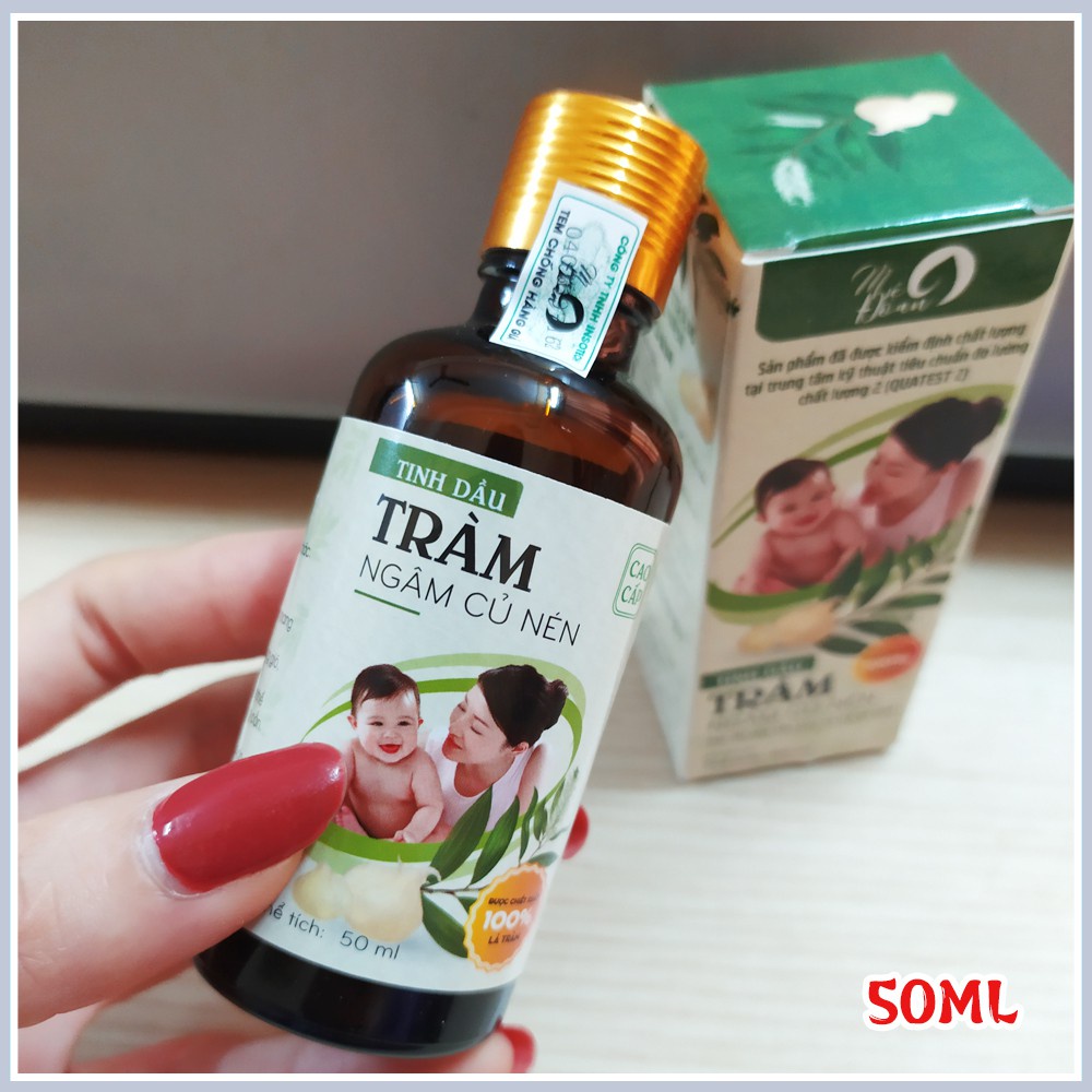 Tinh dầu Tràm Mệ Đoan (50ml) 100% nguyên chất giữ ấm , trị cảm, ho cho mẹ và bé