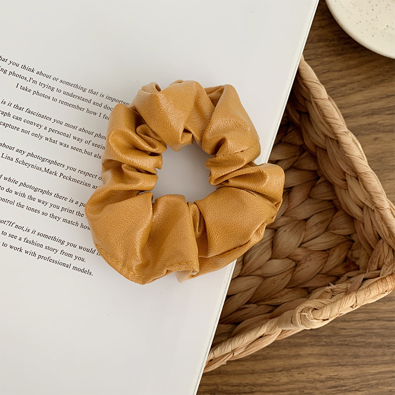 Dây buộc tóc da pu đơn giản d20102009