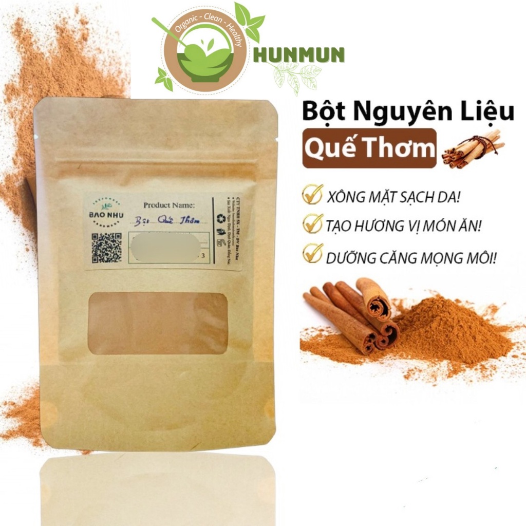 Bột Vỏ Quế Nguyên Chất | 100% Organic | Làm Đẹp - Nấu Ăn