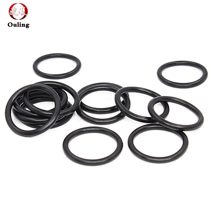 Vòng Đệm Cao Su Hình Chữ o Màu Đen Dày Dặn Chống Mòn / Dầu / Nước / Mòn Kích Thước 3.5Mm od12-90mm