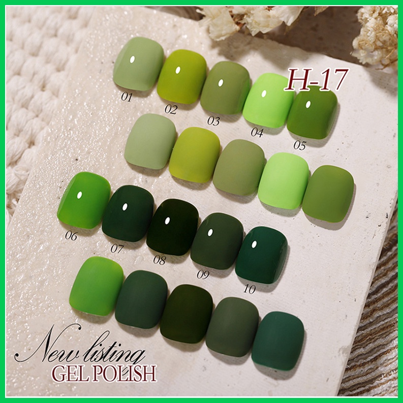 Sơn Móng - Sơn Gel - Angels - Màu Xanh Lá Cây - H17