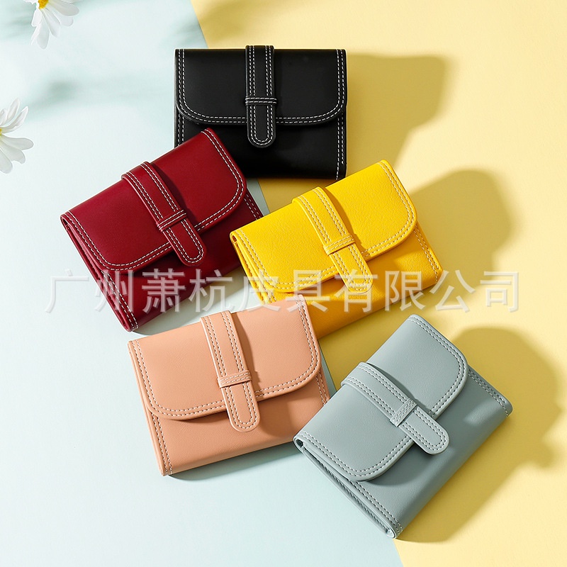 Ví Ngắn Gập Ba Thời Trang Xinh Xắn Dành Cho Nữ