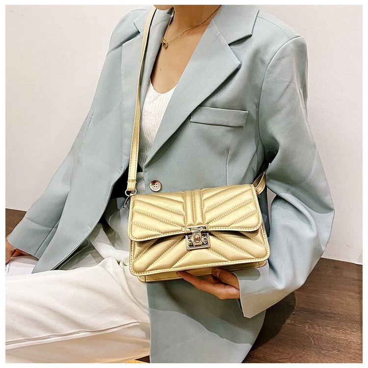 Túi xách nữ đeo vai JASMIN NOIR hình vuông cỡ nhỏ in họa tiết hoa kiểu retro thời trang cho nữ