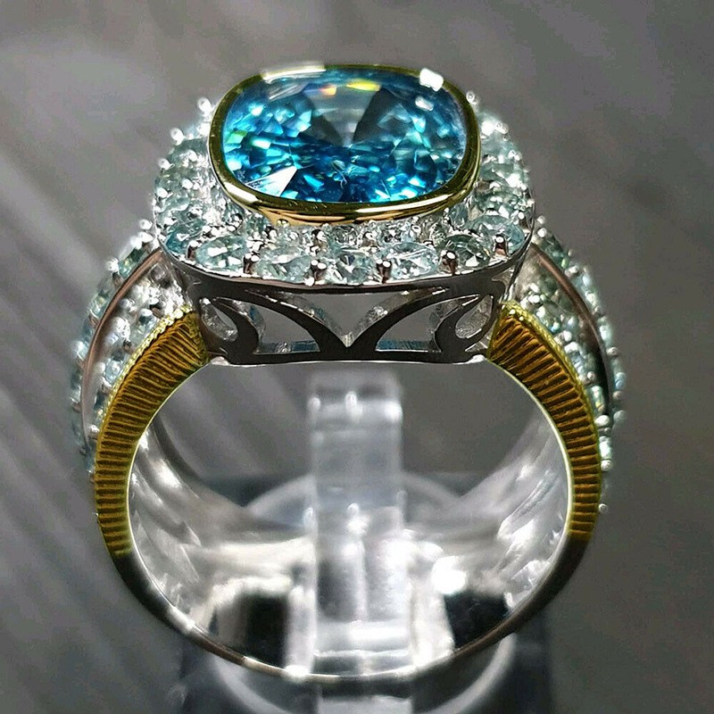 Nhẫn Cưới Đính Đá Zircon Sang Trọng