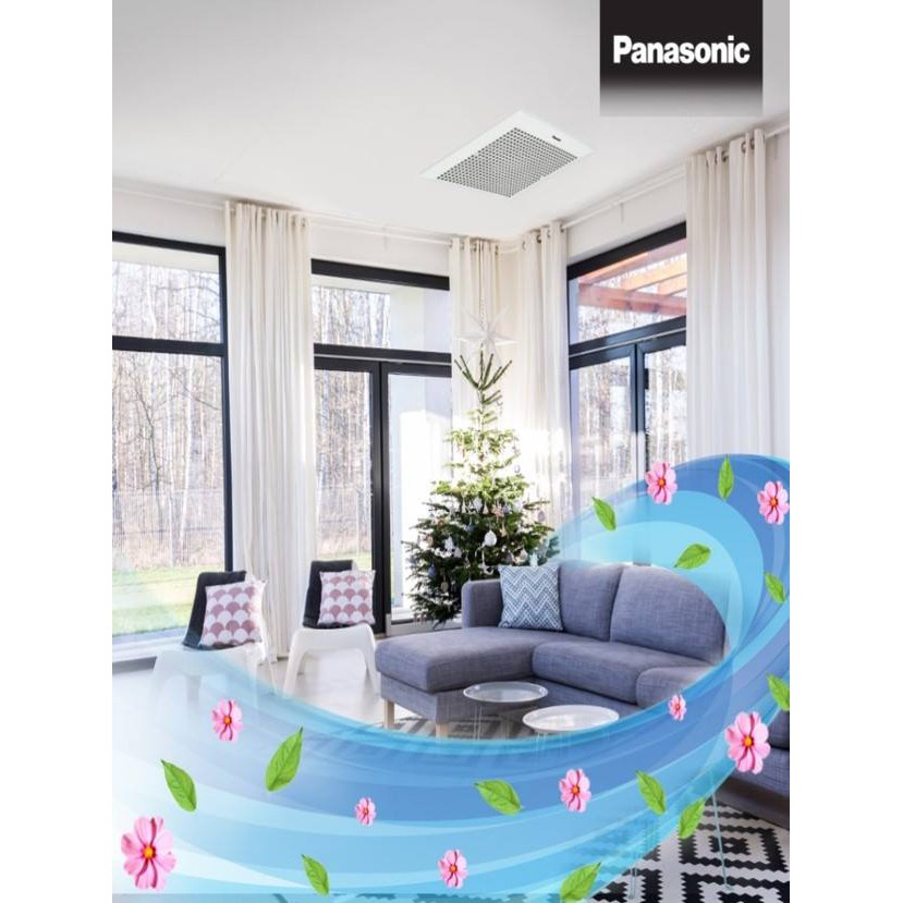 Quạt thông gió Panasonic FV-20CUT1 (Trắng) - Khoét lỗ 25cm - Bảo hành 12 tháng
