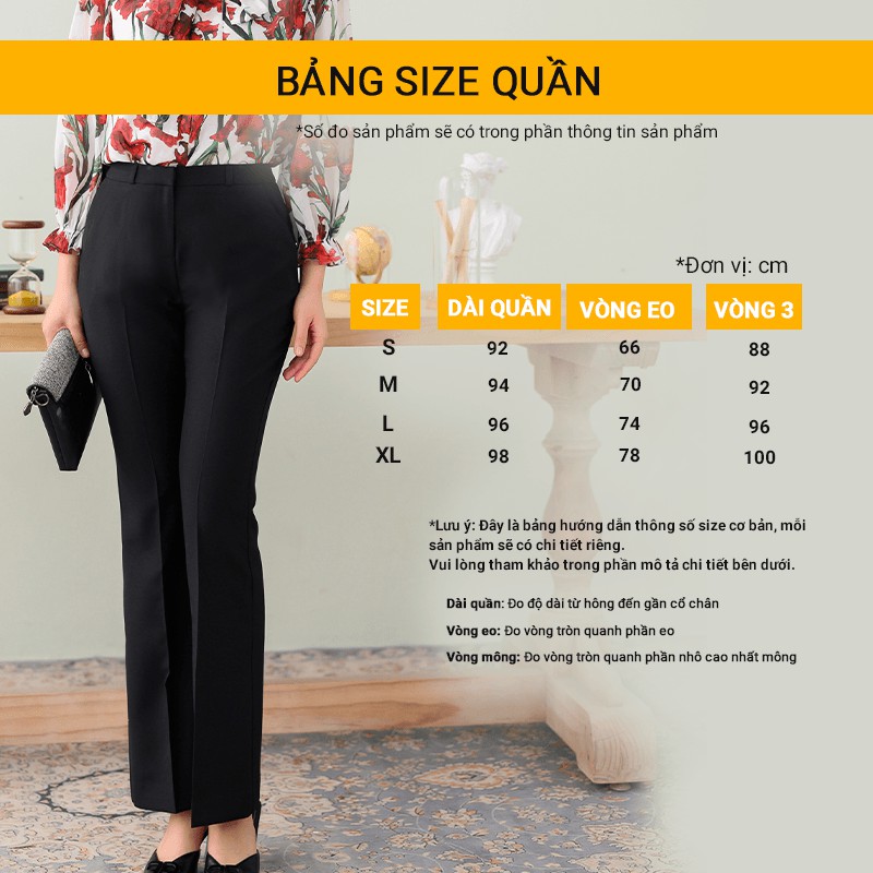 Quần ống loe Mecia QD2111, quần ống vẩy túi chéo chất tuýt si co giãn nhẹ mặc mát thoáng, dáng công sở dự tiệc | BigBuy360 - bigbuy360.vn