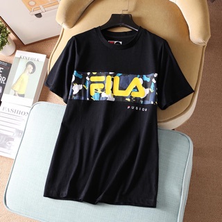 Áo Phông Fila 100% Cotton Trắng/Đen S/M/L