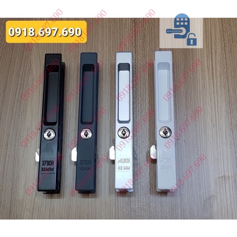 Khoá TB Khoá cửa  nhôm lùa loại tốt - chính hãng Alboh