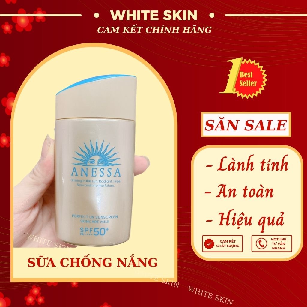 Kem chống nắng Anessa Perfect UV Sunscreen Skincare Milk SPF 50+ PA++++ 60ml