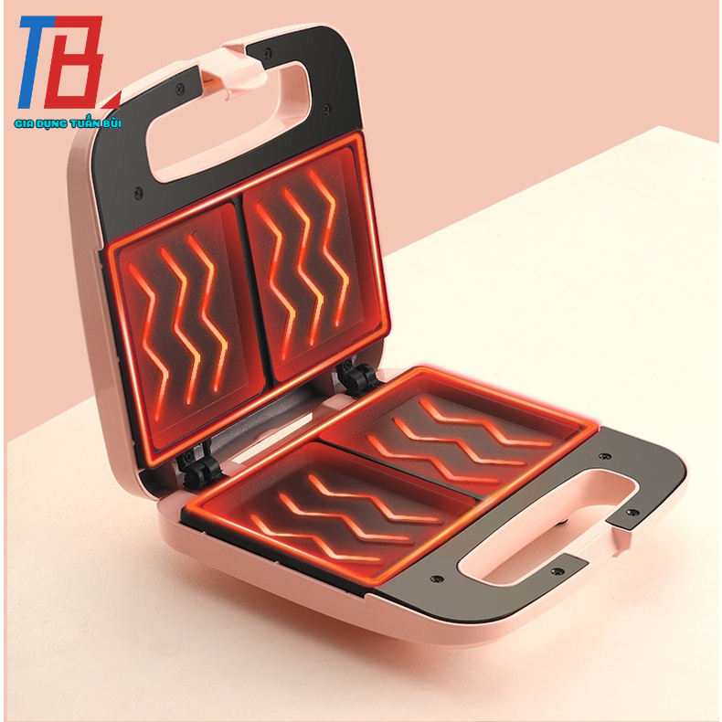 Máy làm bánh sandwich đôi công suất 650W - Bảo hành 12 tháng