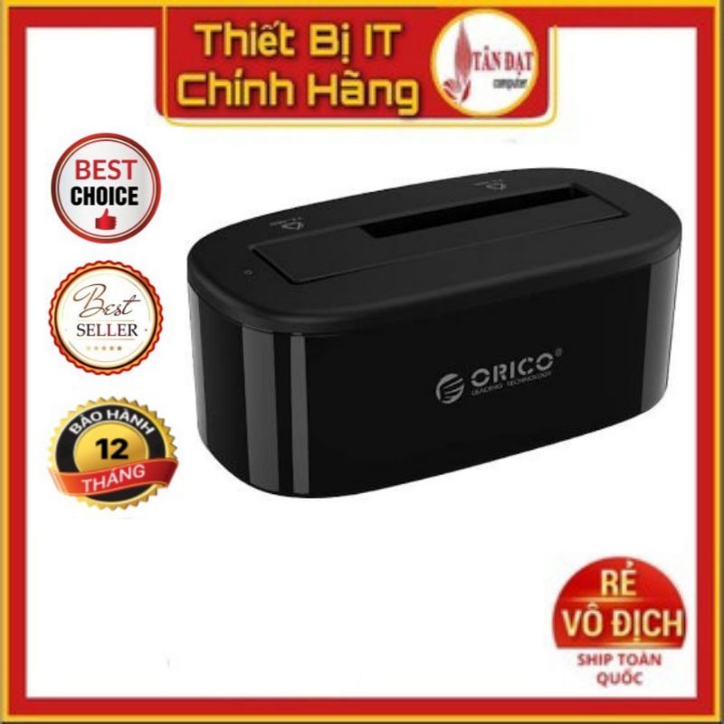 Docking Orico 6218US3 - 1 khe cắm ổ cứng 3.5'' và 2.5'' SATA 3 USB 3.0