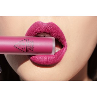 Son kem 3ce soft lip lacquer màu tím lạnh