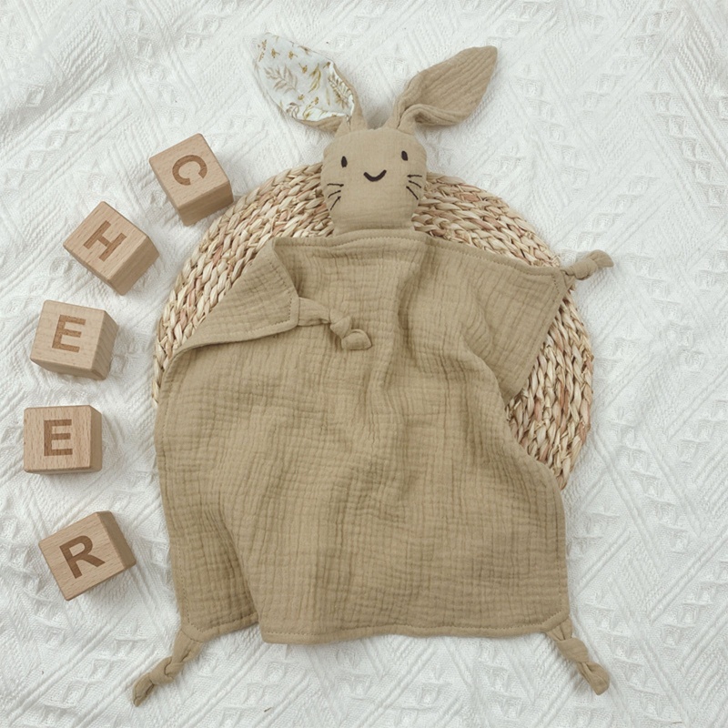 Haha Chăn Cotton Mềm Mại Họa Tiết Động Vật / Thỏ Dễ Thương Dành Cho Bé Sơ Sinh Mọc Răng