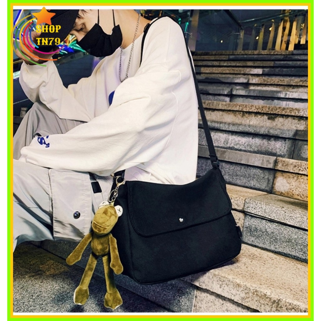 Túi đeo chéo canvas đẹp vải mềm đi chơi đi học đều cá tính phong cách Hàn Quốc NH-46