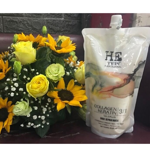 Kem Hấp ủ phục hồi tóc chống gãy rụng siêu mềm mượt HE TEPI 1000ml | BigBuy360 - bigbuy360.vn