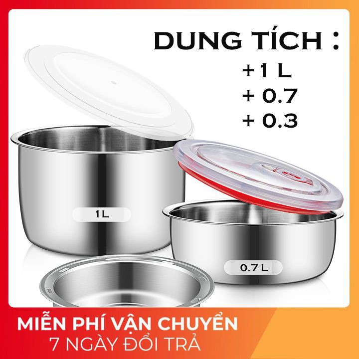 Cặp Lồng Hộp Cơm Điện Đa Năng Nấu Chín Và Giữ Nhiệt Đồ Ăn, 3 Ngăn Chất Liệu Inox Không Gỉ Thích Hợp Cho Dân Văn Phòng