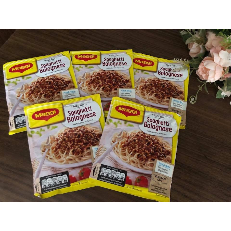 Gia vị làm nước sốt mỳ Ý Spaghetti Bolognese hiệu Maggi HSD 2021 {Authentic Germany}