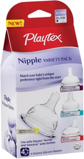 1 bình sữa Playtex cổ nghiêng