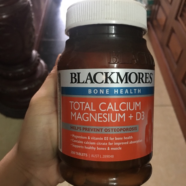Canxi tổng hợp Magie + D3 Blackmore 200v. Date T11/2019