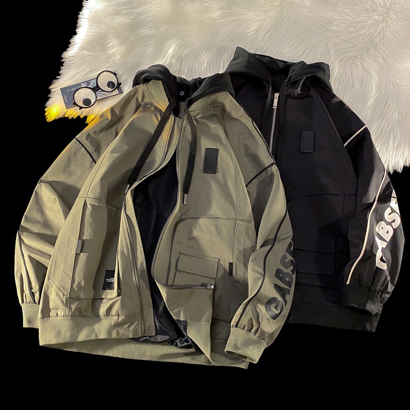 Áo Khoác Có Mũ Phối Nhiều Túi Thời Trang Cá Tính Cho Nam