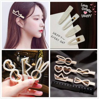 Kẹp Tóc Ngọc Trai Phong Cách Hàn Quốc