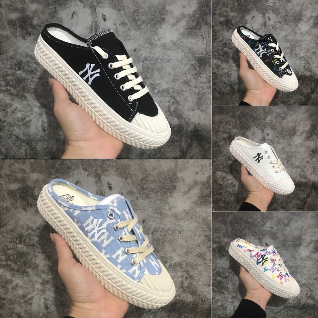 Giày lười Sục MLB ny các màu Hot Trend thể thao sneaker, hàng Full box Full bill