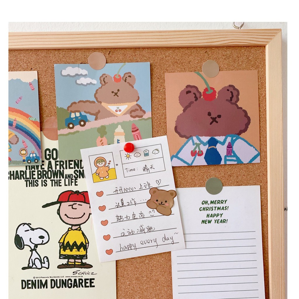 Bảng Gỗ Đính Ghim Peg Board Trang Trí Phòng