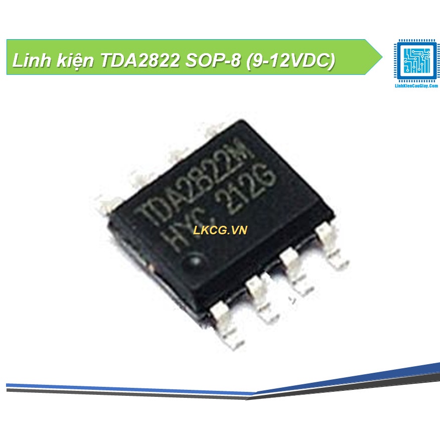 Linh kiện TDA2822 SOP-8 (9-12VDC)