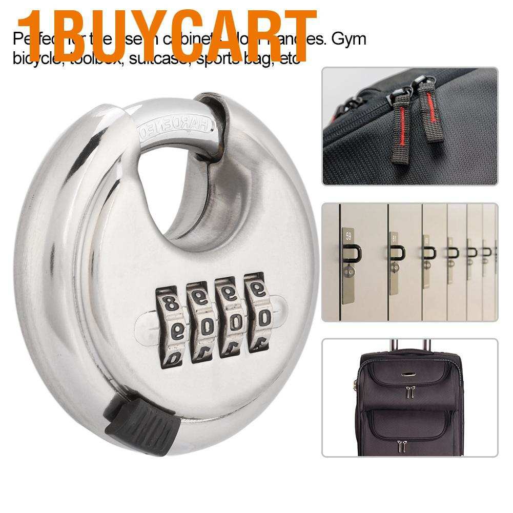 1buycart Stainless Steel Strong Padlock  Convenient Master Lock for Bicycle Gym