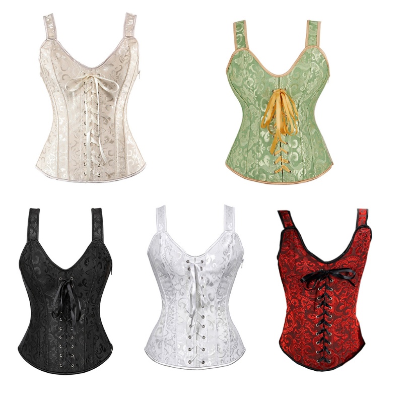 XIXI Áo corset định hình eo màu đen