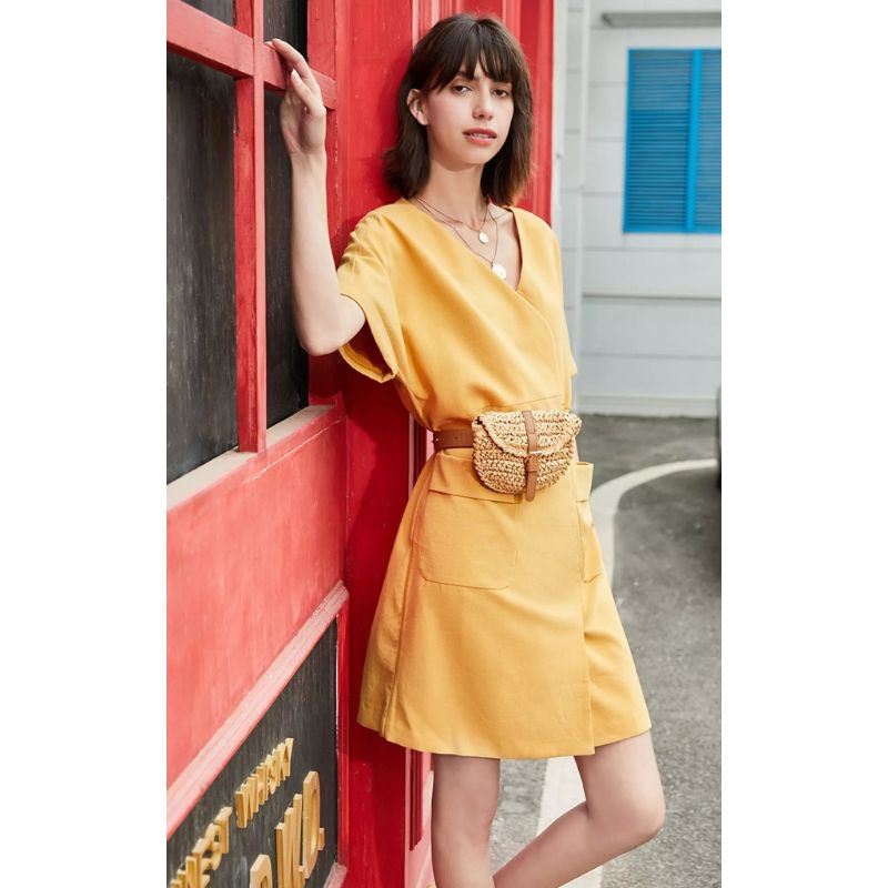 Vero moda váy cạp lỡ cổ chữ V