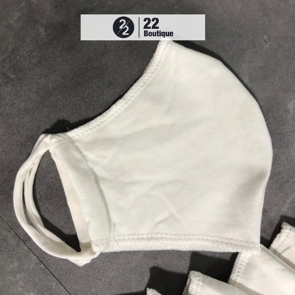 Khẩu Trang Vải Cotton 2 Lớp Mềm Mịn Freesize K1