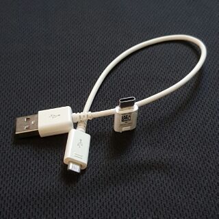 Combo cáp micro usb ngắn 25cm & jack chuyển type-c samsung.