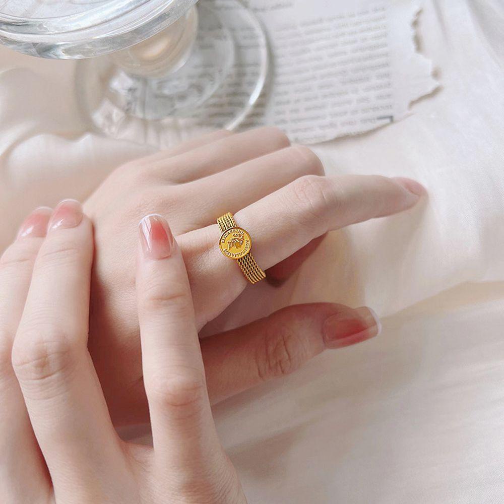 Nhẫn Cưới Thép Titan Không Phai Màu 2Life Thời Trang Cho Nữ