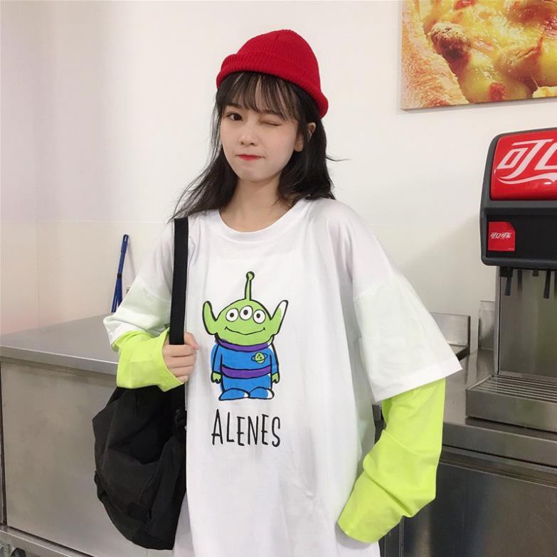 [TẶNG QUÀ] Áo Thun Tay Dài Thu Đông 💝 Unisex Nam Nữ Phong Cách Hàn Quốc Ulzzang 💝 Ráp Tay ALENES - HANNAH SHOP Đẹp *