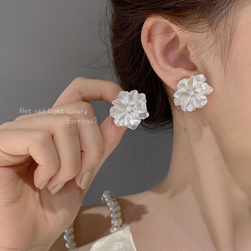 MOCHASHU	Khuyên kẹp tai đính ngọc trai giả chất lượng cao phong cách retro Hàn Quốc 2023 thời trang cho nữ