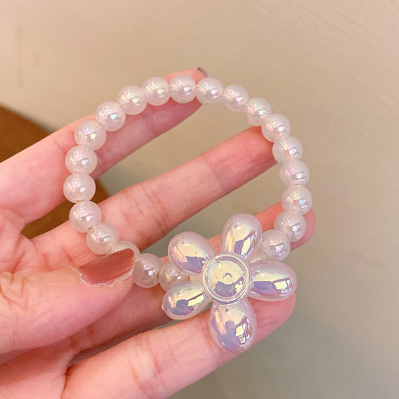 Dây Cột Tóc Đính Hạt Ngọc Trai Phong Cách Hàn Quốc Cho Bé Gái