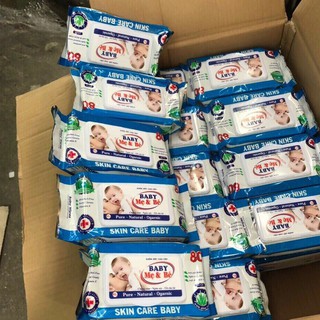 GIẤY ƯỚT BABY KHÔNG MÙI BỊCH 80 GR SIÊU TIẾT KIỆM