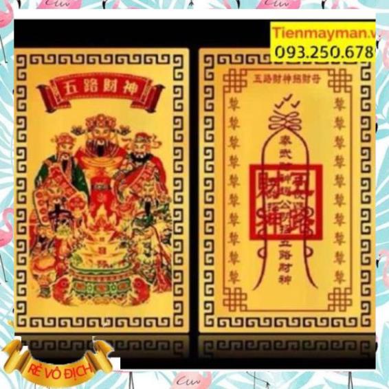 Ngũ lộ Thần Tài phù đã được trì chú khai quang Rẻ bất ngờ ...
