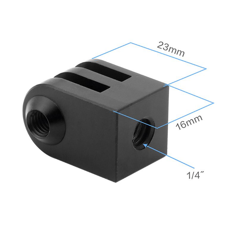 Giá Đỡ zzz 1 / 4 &quot;Màu Đen Bằng Kim Loại CNC Cho Hero 8 7 6 5 4