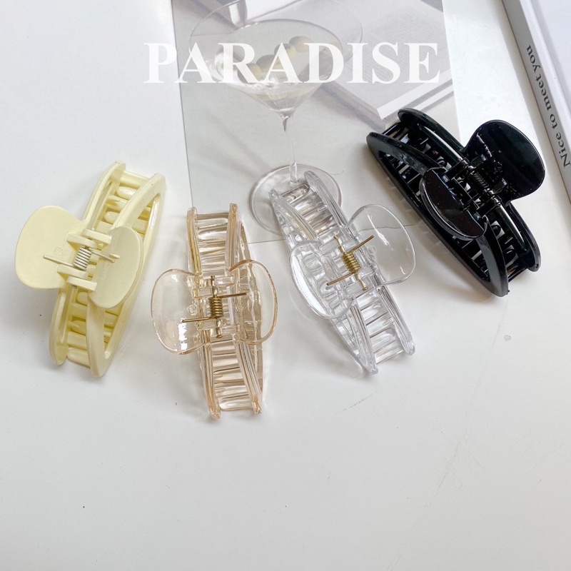 Kẹp tóc càng cua màu trơn kiểu dáng thanh lịch cho nữ shoes paradise kcct