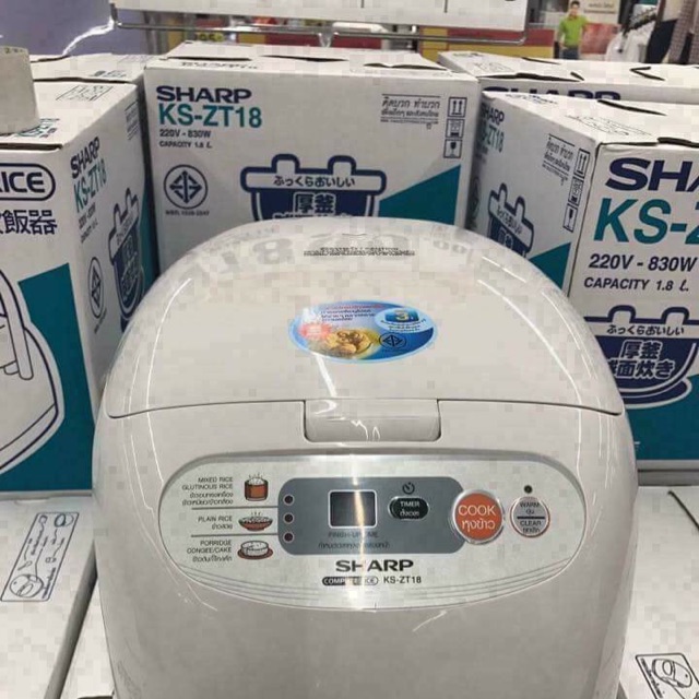 Nồi cơm điện Sharp 1l8 Thái Lan