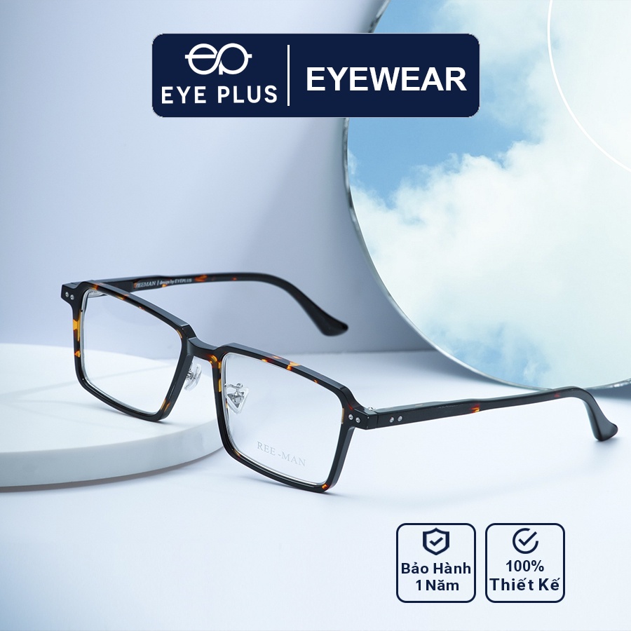 Gọng kính mắt nam nữ thời trang EYE PLUS siêu phẩm mắt vuông Reeman-2108