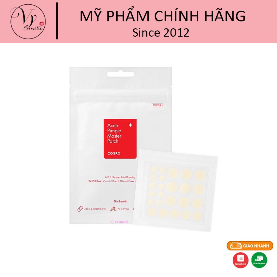 Miếng dán xoá tan mụn viêm COSRX Acne Pimple Master 24 miếng dán