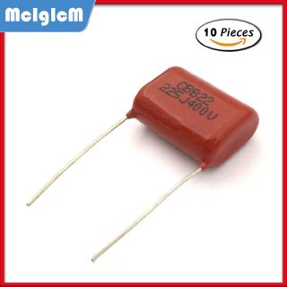 2.2uf 225 400v 10pcs cbb polypropylene film capacitor pitch 22mm