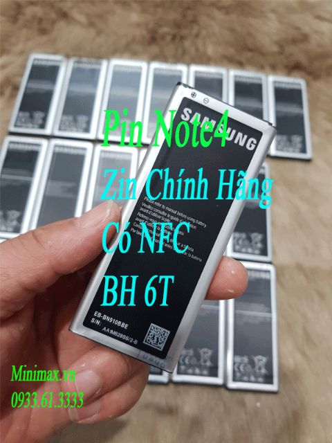 Pin samsung note4 zin chính hãng N910
