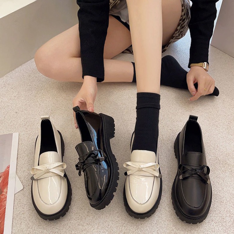 (S99) Giầy đốc nữ đế 4 phân (mã 216- loại nơ nhỏ) | BigBuy360 - bigbuy360.vn