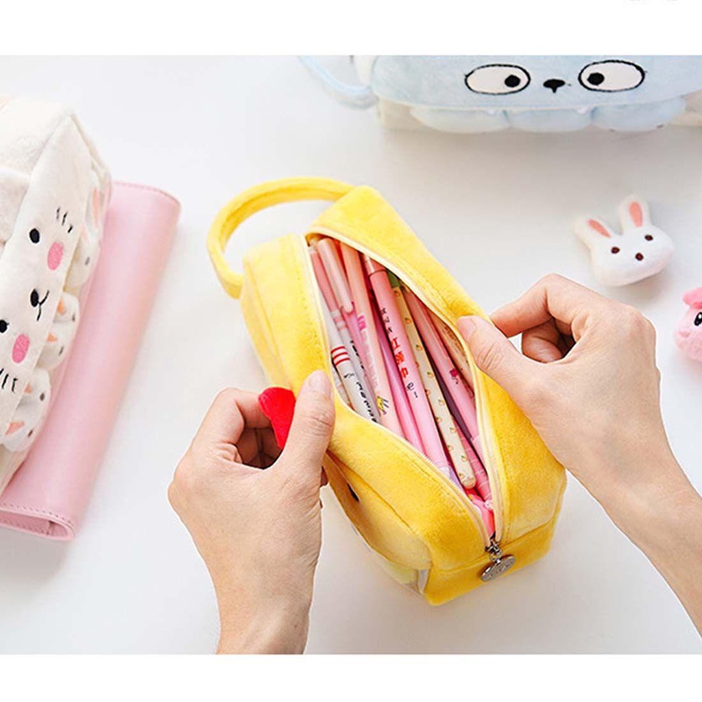 Túi Đựng Bút Có Khóa Kéo Thiết Kế Nhỏ Gọn Tiện Dụng
